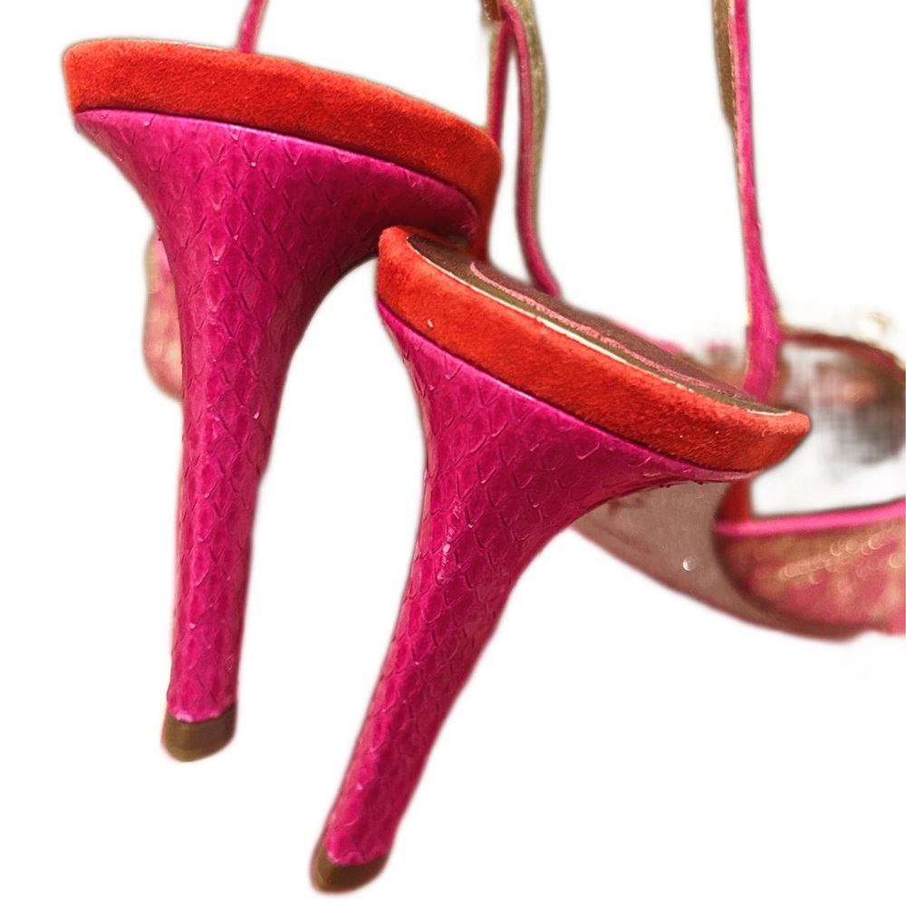 Authentic Rene Caovilla Multicolor Embellished Heels - Picture 5 of 7